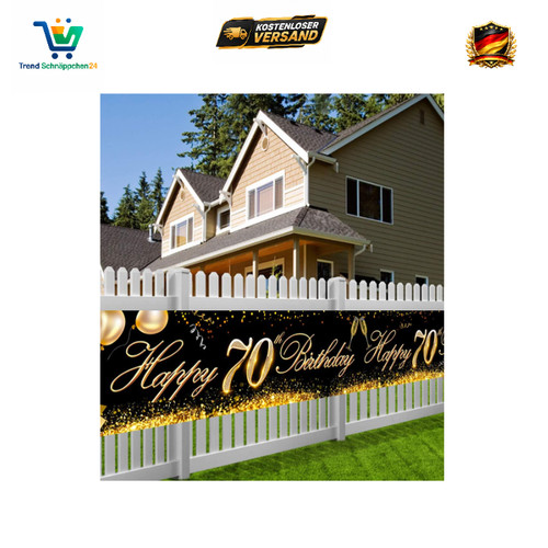 Geburtstag banner stoff - 70.,