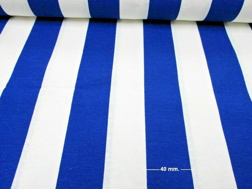 Blau weiß streifen - &,